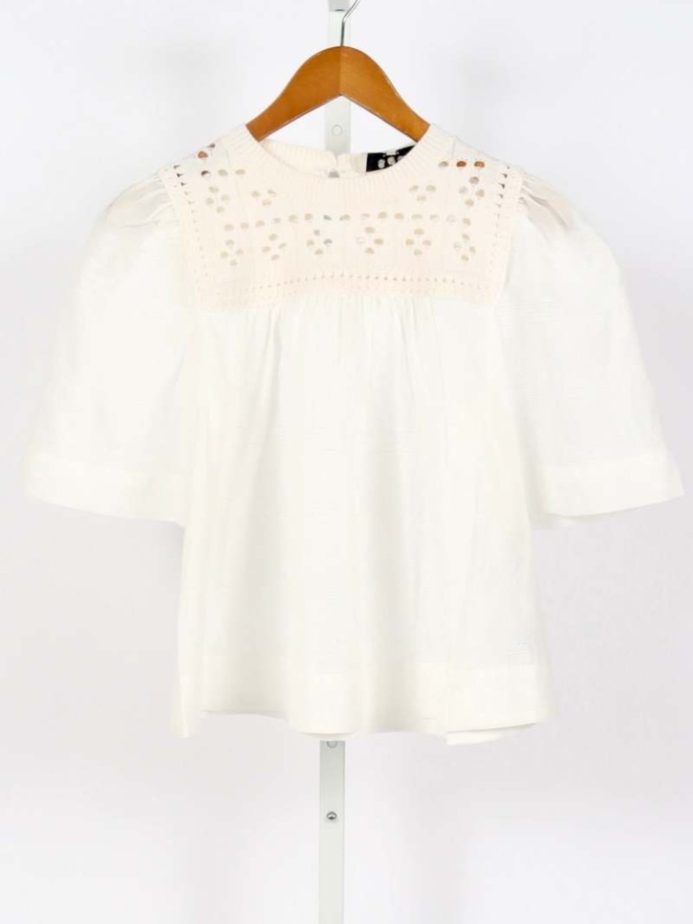 Sea New York Emile Pointelle Knit Combo Top